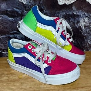 Vans Off The Wall Old Skool Color Block Skate Low Sneakers Shoes Size 12